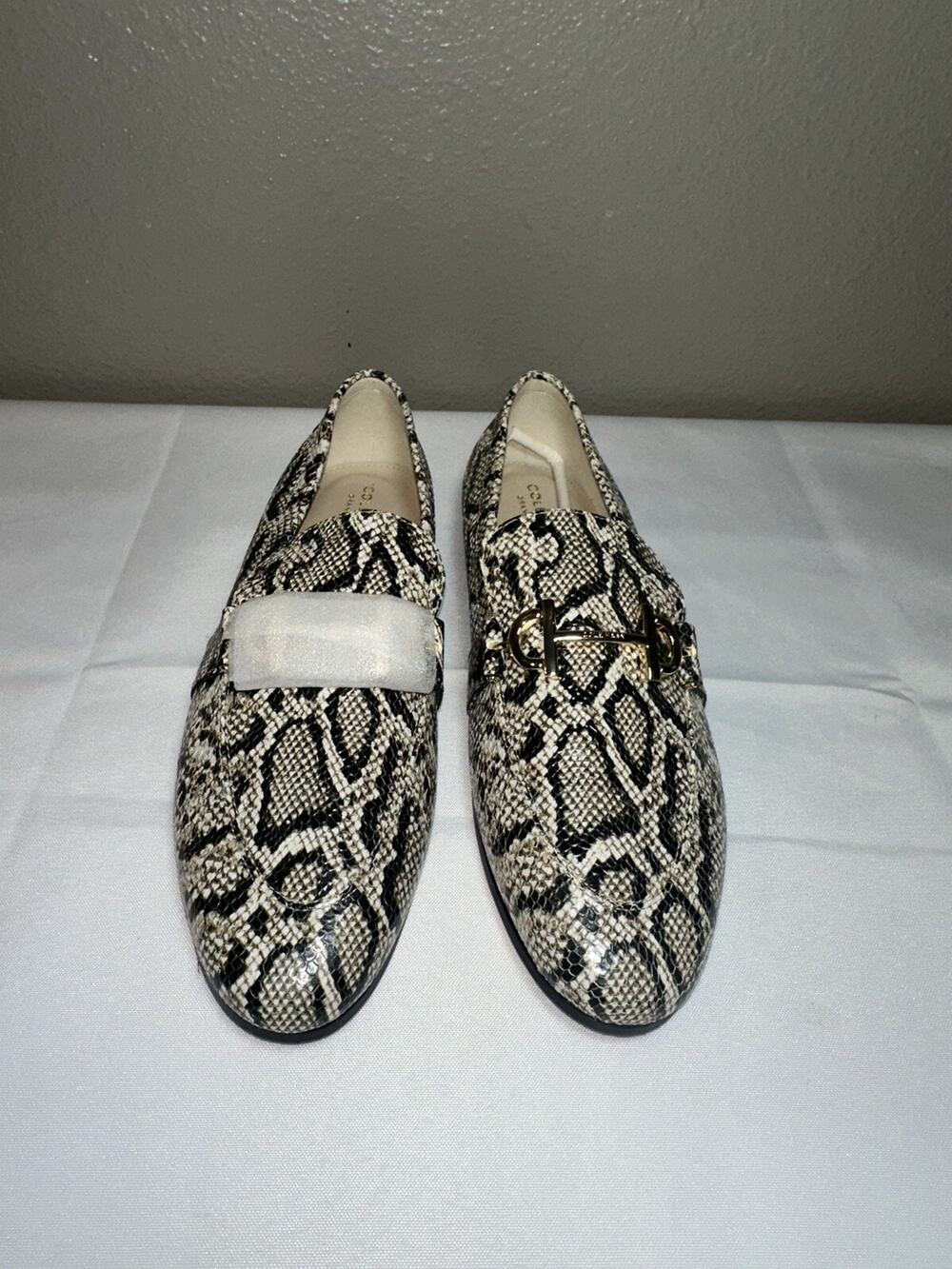 Cole Haan Modern Classics Bit Loafer Snakeskin Embossed In Python Rama 9B New